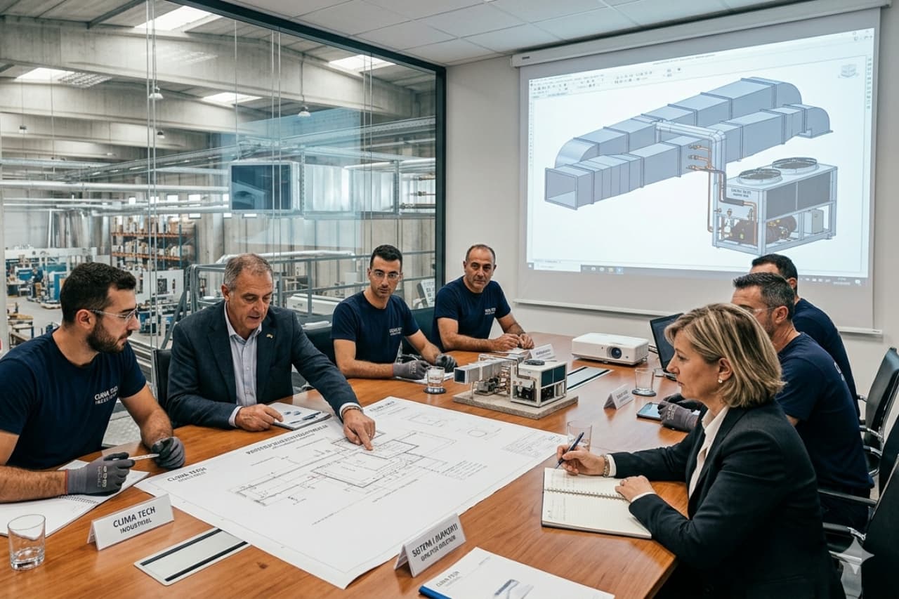 impianto di raffrescamento industriale